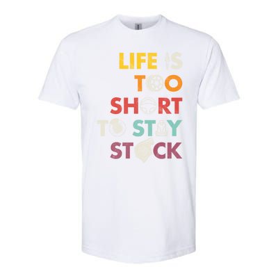 Life Is Too Short To Stay Stock Street And Drag Race Car Tuner Great Gift Softstyle CVC T-Shirt