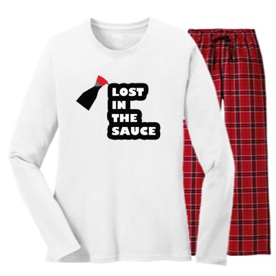 Lost In The Sauce Women's Long Sleeve Flannel Pajama Set 