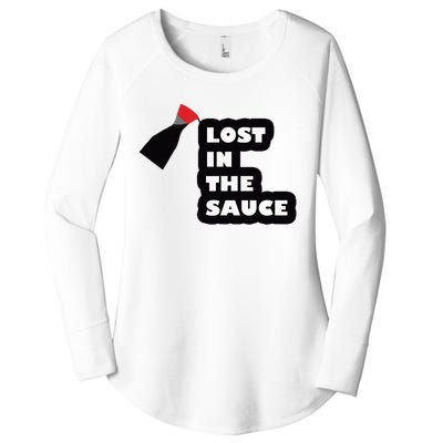 Lost In The Sauce Women's Perfect Tri Tunic Long Sleeve Shirt