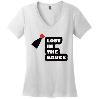 Lost In The Sauce Women's V-Neck T-Shirt