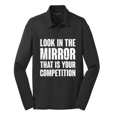 Look In The Mirror That Is Your Competitions Silk Touch Performance Long Sleeve Polo