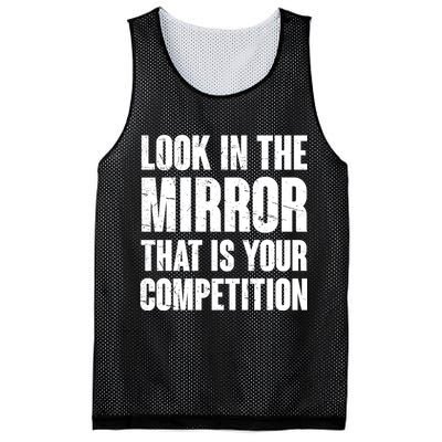 Look In The Mirror That Is Your Competitions Mesh Reversible Basketball Jersey Tank