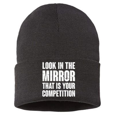 Look In The Mirror That Is Your Competitions Sustainable Knit Beanie