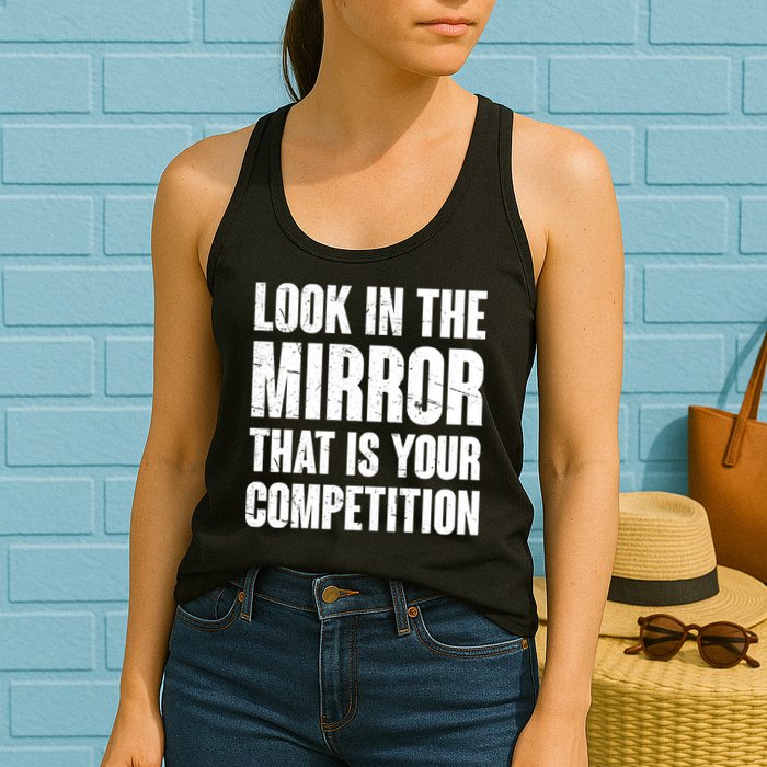 Look In The Mirror That Is Your Competitions Womens Tank Top