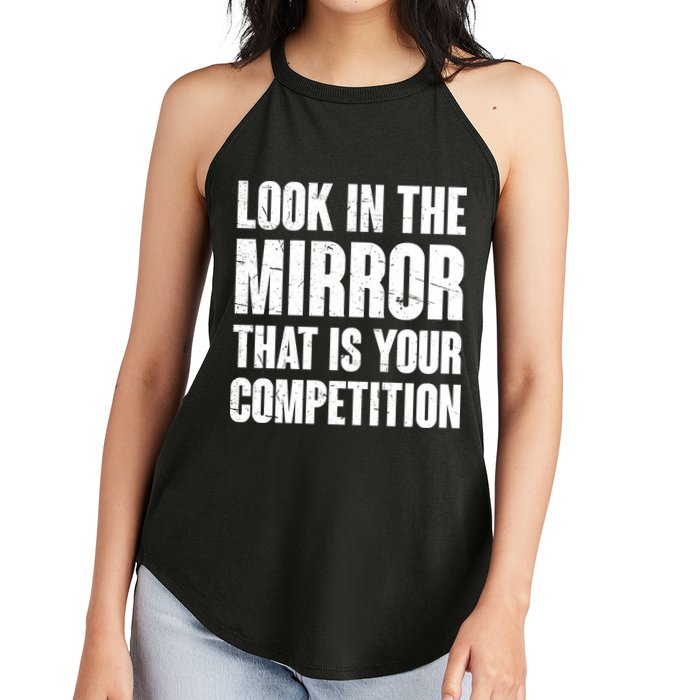 Look In The Mirror That Is Your Competitions Women's Perfect Tri Rocker Tank