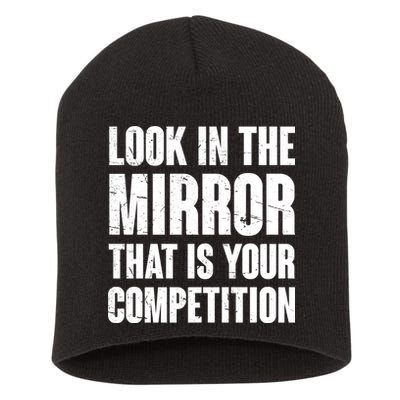 Look In The Mirror That Is Your Competitions Short Acrylic Beanie