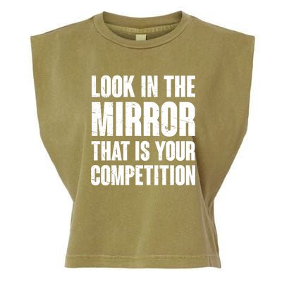 Look In The Mirror That Is Your Competitions Garment-Dyed Women's Muscle Tee