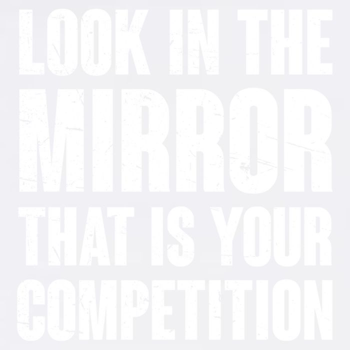 Look In The Mirror That Is Your Competitions Garment-Dyed Sweatshirt