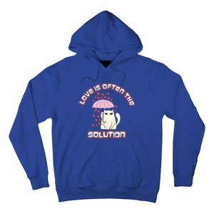 Love Is The Solution Cool Cat Love Is Blind Fall In Love Meaningful Gift Hoodie