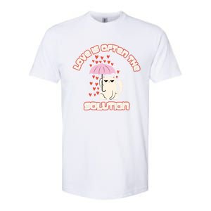 Love Is The Solution Cool Cat Love Is Blind Fall In Love Meaningful Gift Softstyle CVC T-Shirt