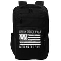 Living In The New World With An Old Soul America Flag Impact Tech Backpack