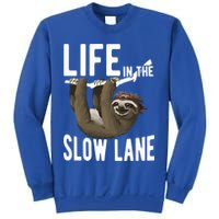 Life In The Slow Lane Funny Sloth Lover Meaningful Gift Sweatshirt