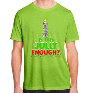 Lighting Is This Jolly Enough Standard Poodle Christmas Tree Gift Adult ChromaSoft Performance T-Shirt