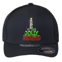 Lighting Is This Jolly Enough Standard Poodle Christmas Tree Gift Flexfit Unipanel Trucker Cap