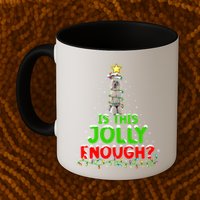 Lighting Is This Jolly Enough Standard Poodle Christmas Tree Gift Mug
