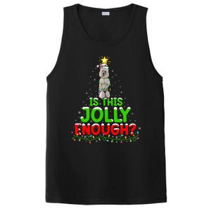 Lighting Is This Jolly Enough Standard Poodle Christmas Tree Gift PosiCharge Competitor Tank