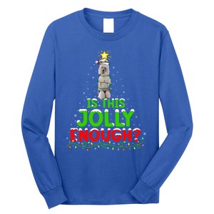 Lighting Is This Jolly Enough Standard Poodle Christmas Tree Gift Long Sleeve Shirt