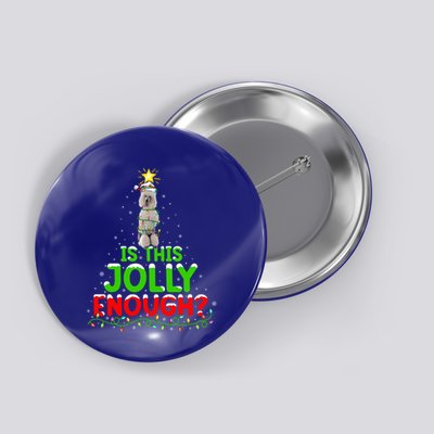 Lighting Is This Jolly Enough Standard Poodle Christmas Tree Gift Button