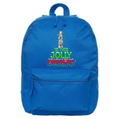 Lighting Is This Jolly Enough Standard Poodle Christmas Tree Gift 16 in Basic Backpack