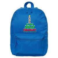 Lighting Is This Jolly Enough Standard Poodle Christmas Tree Gift 16 in Basic Backpack