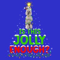 Lighting Is This Jolly Enough Standard Poodle Christmas Tree Gift 16 in Basic Backpack