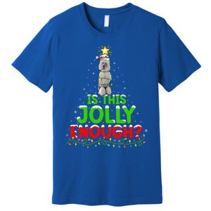 Lighting Is This Jolly Enough Standard Poodle Christmas Tree Gift Premium T-Shirt