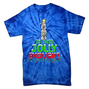 Lighting Is This Jolly Enough Standard Poodle Christmas Tree Gift Tie-Dye T-Shirt