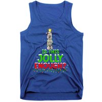 Lighting Is This Jolly Enough Standard Poodle Christmas Tree Gift Tank Top