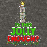 Lighting Is This Jolly Enough Standard Poodle Christmas Tree Gift Cotton Canvas Backpack