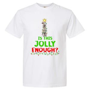 Lighting Is This Jolly Enough Standard Poodle Christmas Tree Gift Garment-Dyed Heavyweight T-Shirt