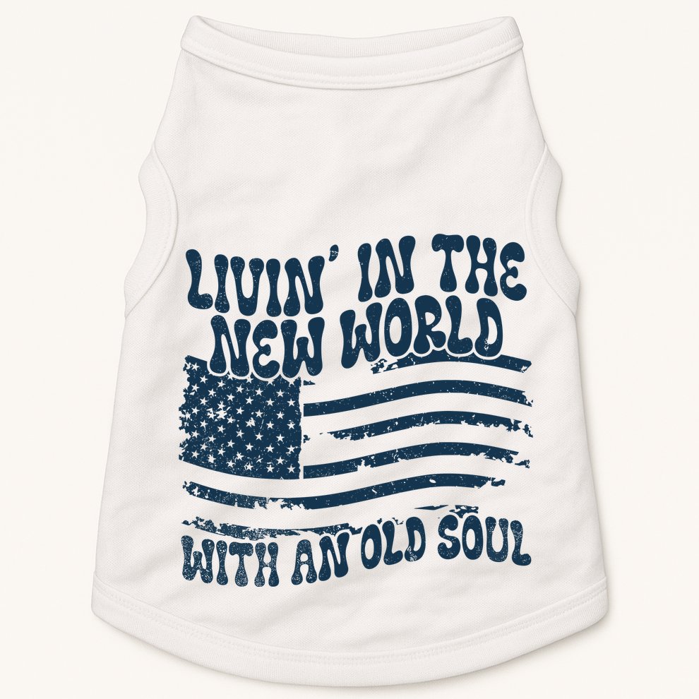 Living In The New World With An Old Soul Doggie Tank