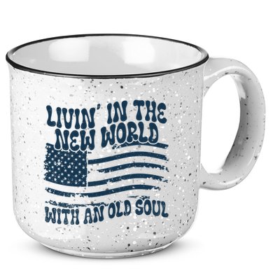 Living In The New World With An Old Soul 15oz Campfire Ceramic Mug