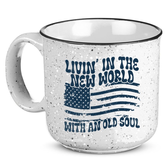 Living In The New World With An Old Soul 15oz Campfire Ceramic Mug