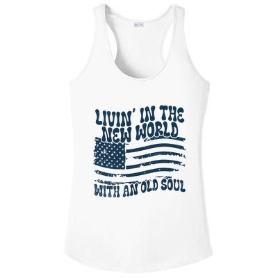 Living In The New World With An Old Soul Ladies PosiCharge Competitor Racerback Tank