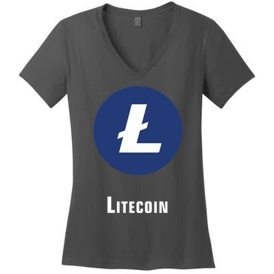 Litecoin Classic Women's V-Neck T-Shirt