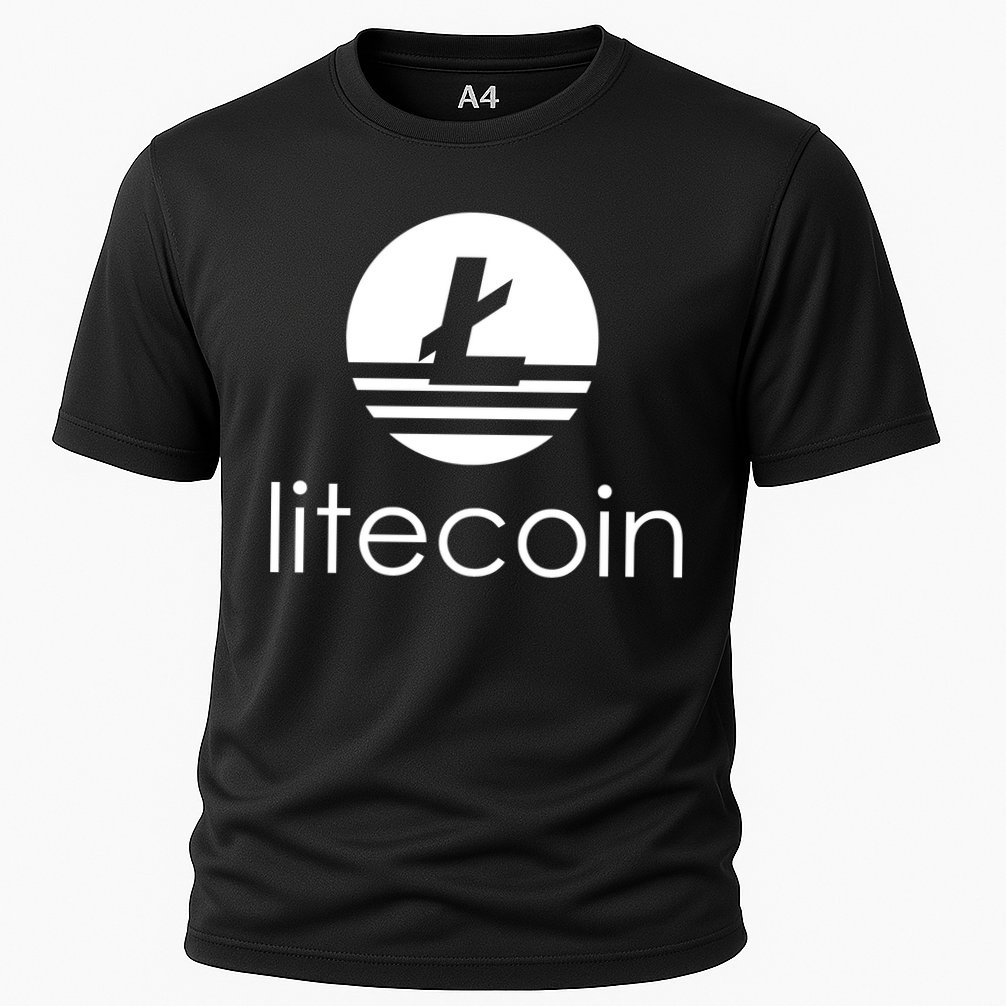 Litecoin Logo Cooling Performance Crew T-Shirt