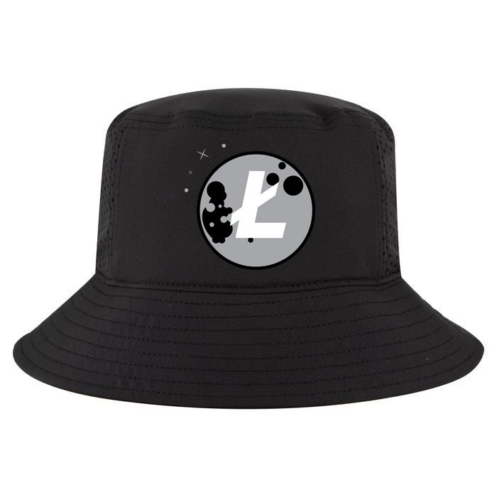 Litecoin Moon Cryptocurrency Cool Comfort Performance Bucket Hat