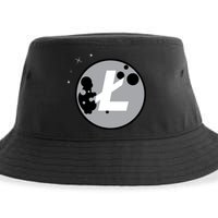 Litecoin Moon Cryptocurrency Sustainable Bucket Hat