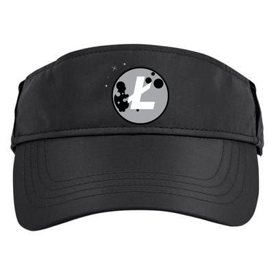 Litecoin Moon Cryptocurrency Adult Drive Performance Visor
