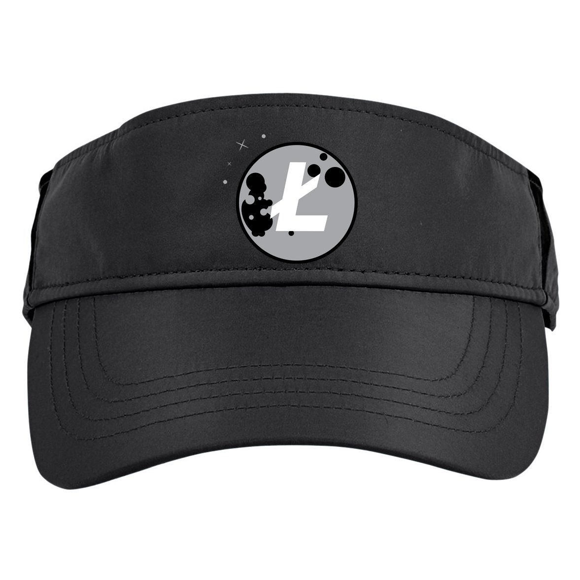 Litecoin Moon Cryptocurrency Adult Drive Performance Visor