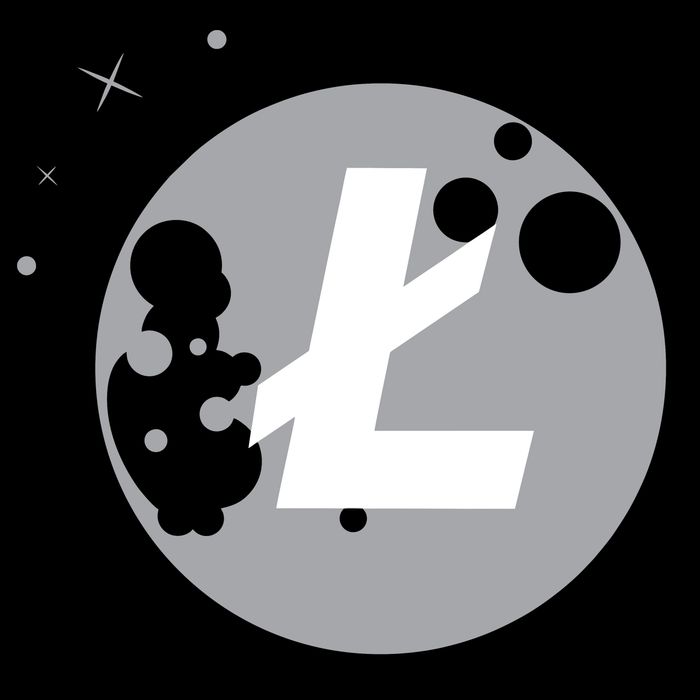 Litecoin Moon Cryptocurrency 16 in Basic Backpack