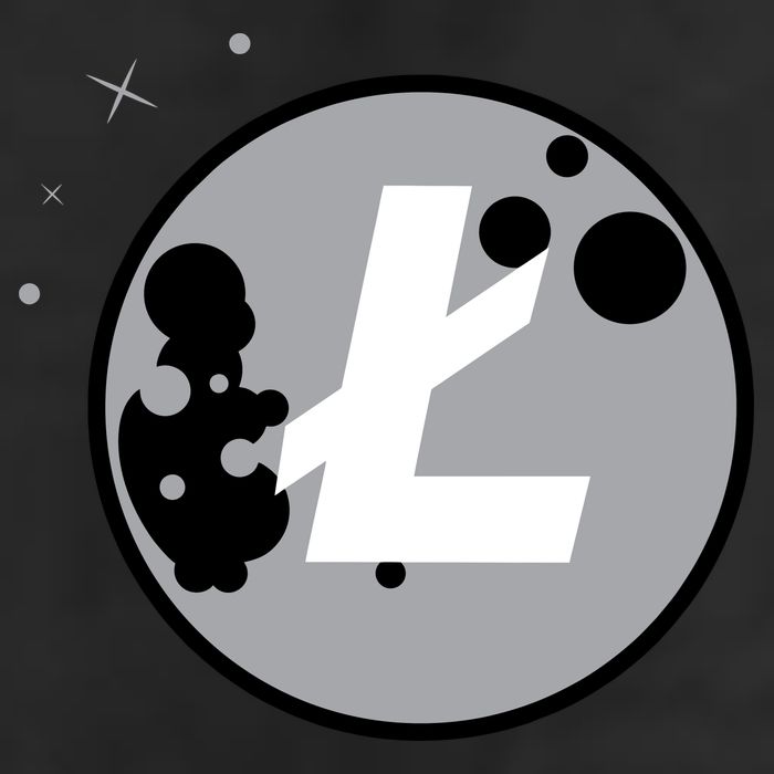 Litecoin Moon Cryptocurrency Golf Towel