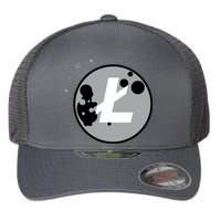 Litecoin Moon Cryptocurrency Flexfit Unipanel Trucker Cap