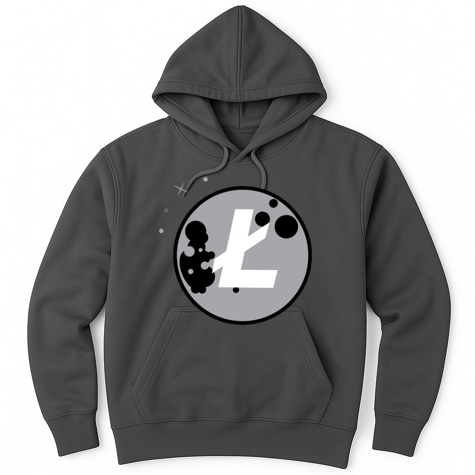 Litecoin Moon Cryptocurrency Hoodie