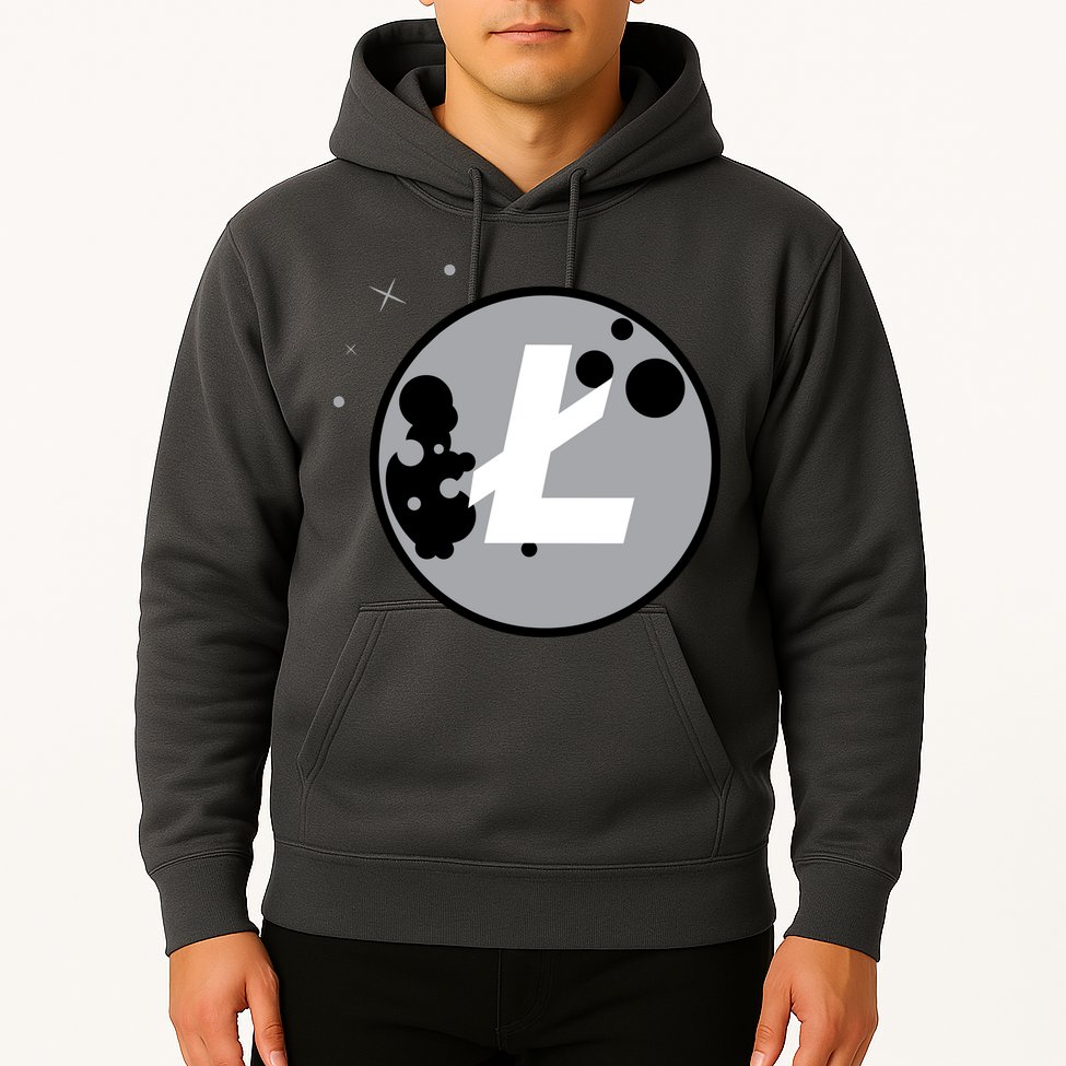 Litecoin Moon Cryptocurrency Hoodie