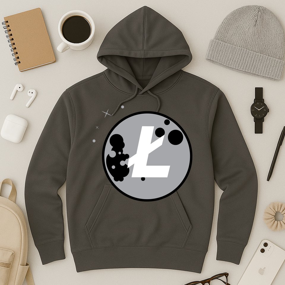 Litecoin Moon Cryptocurrency Hoodie