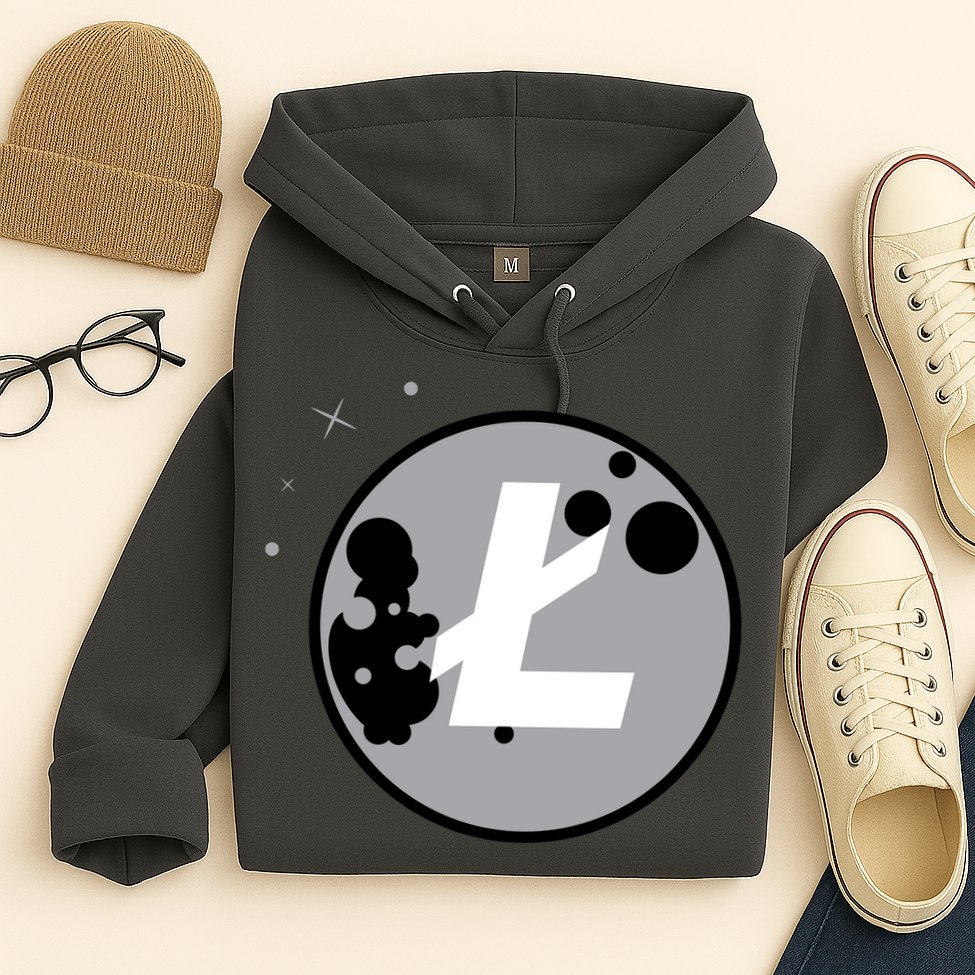 Litecoin Moon Cryptocurrency Hoodie