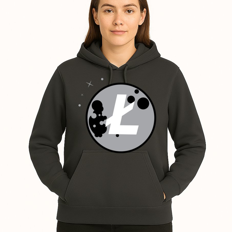 Litecoin Moon Cryptocurrency Hoodie