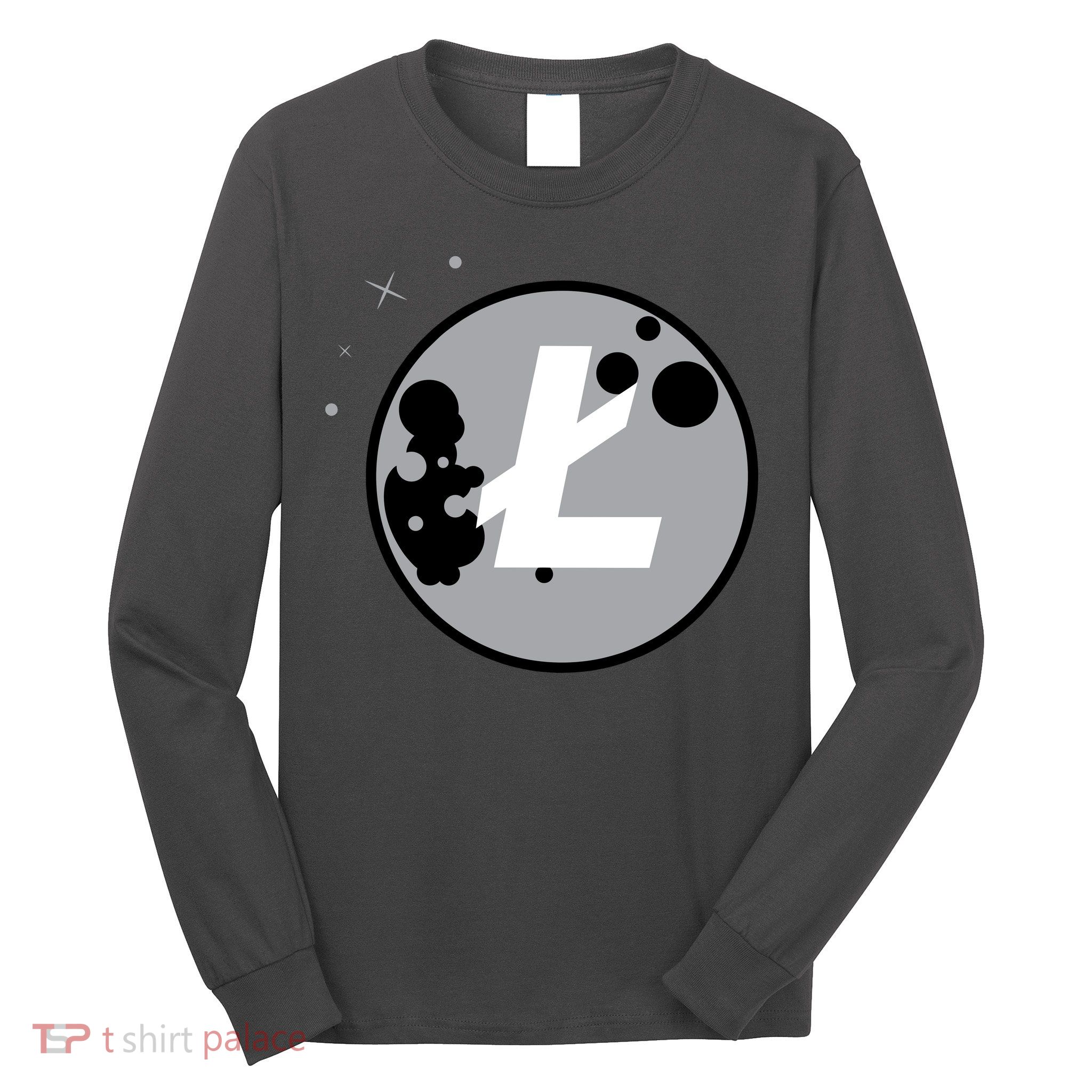 Litecoin Moon Cryptocurrency Long Sleeve Shirt