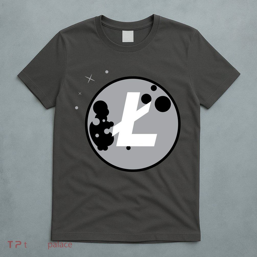 Litecoin Moon Cryptocurrency T-Shirt